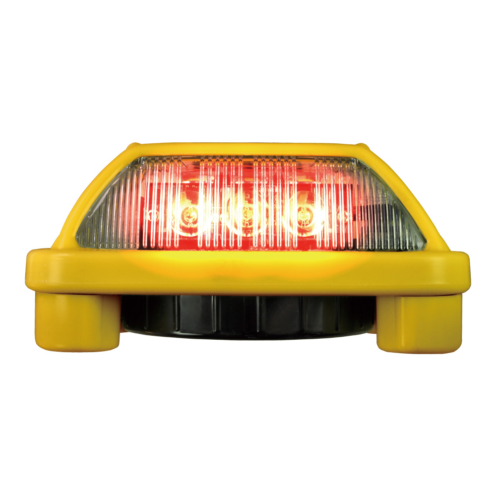 【電池式LED表示灯】 VK16H-004F3R＜ニコハザード・ファブ＞【３面発光＋ブザー音・赤色】 VK16H型
