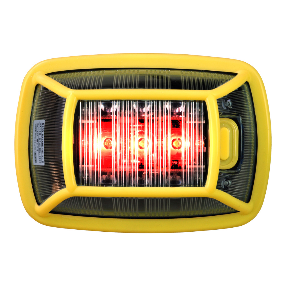【電池式LED表示灯】 VK16H-004H3R＜ニコハザード＞【３面発光・赤色】 VK16H型