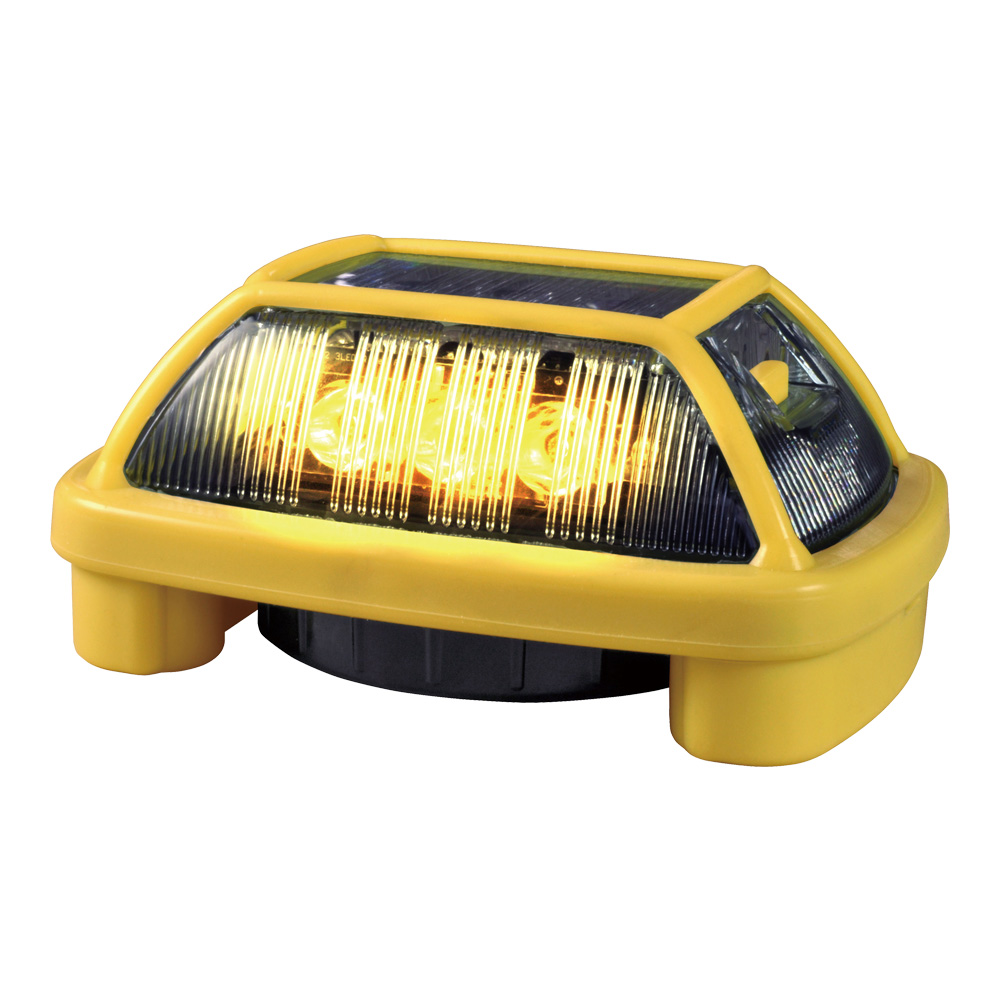 【電池式LED表示灯】 VK16H-004H3Y＜ニコハザード＞【３面発光・黄色】 VK16H型